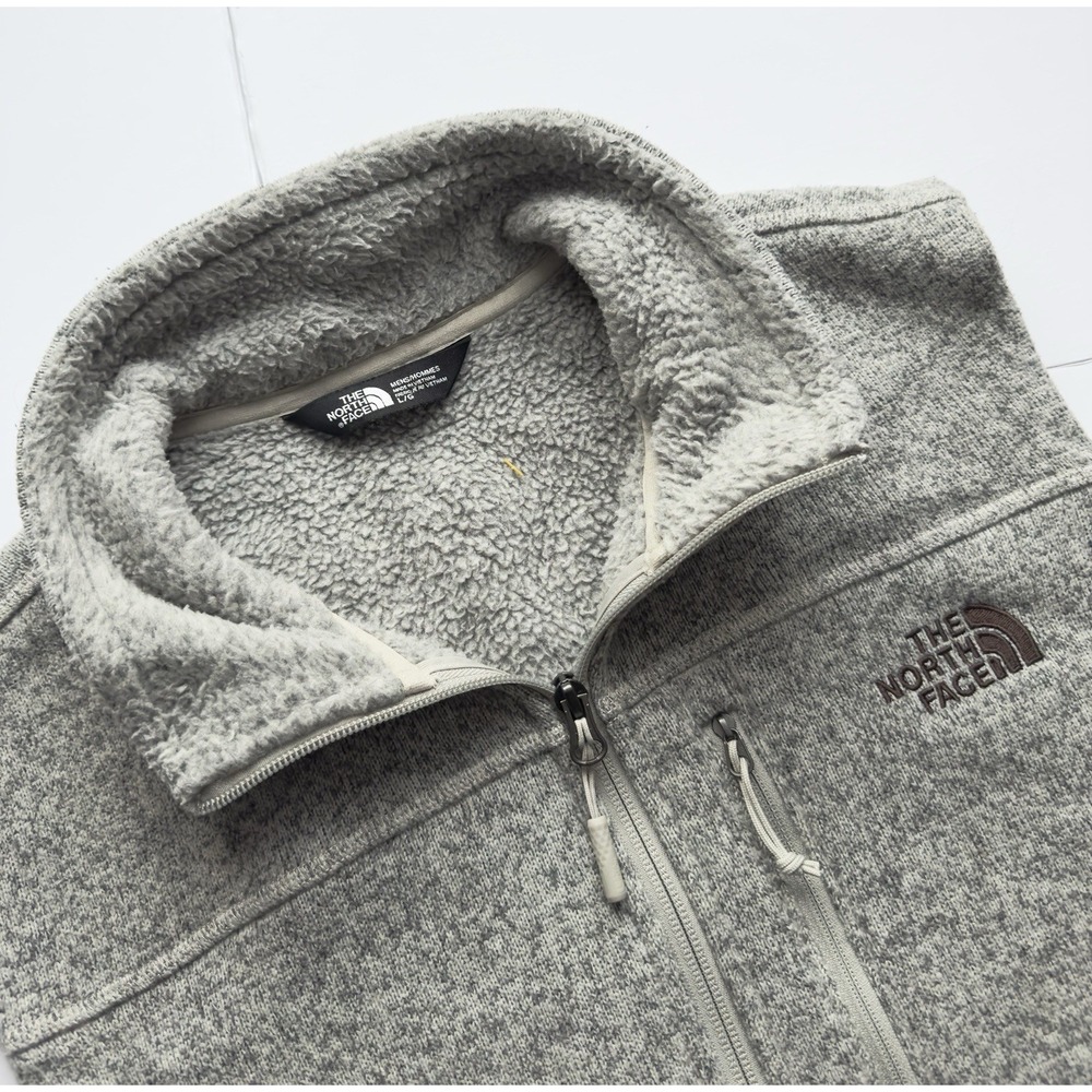 The North Face Men's Tsillan Vest Brown Pockets Size L‎ Outdoors Hike Full Zip